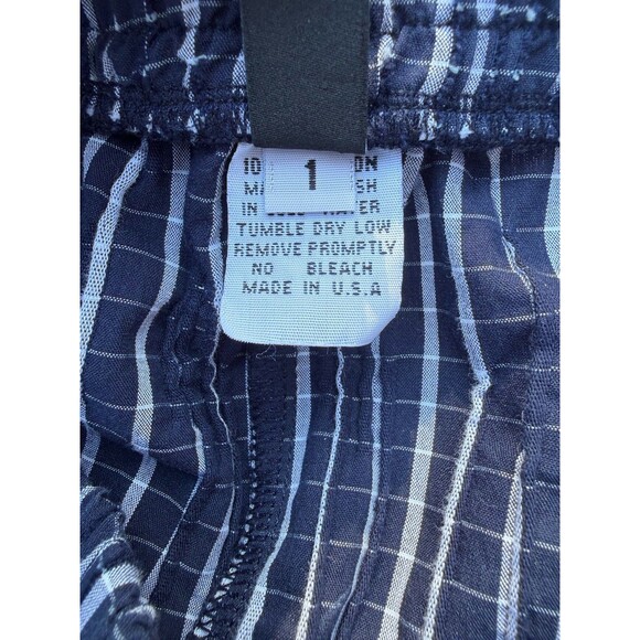 DRESS TO KILL by Jane Mohr Wide-Leg Harem Pants, Navy/Gray Striped, Size 1 - Picture 3 of 16